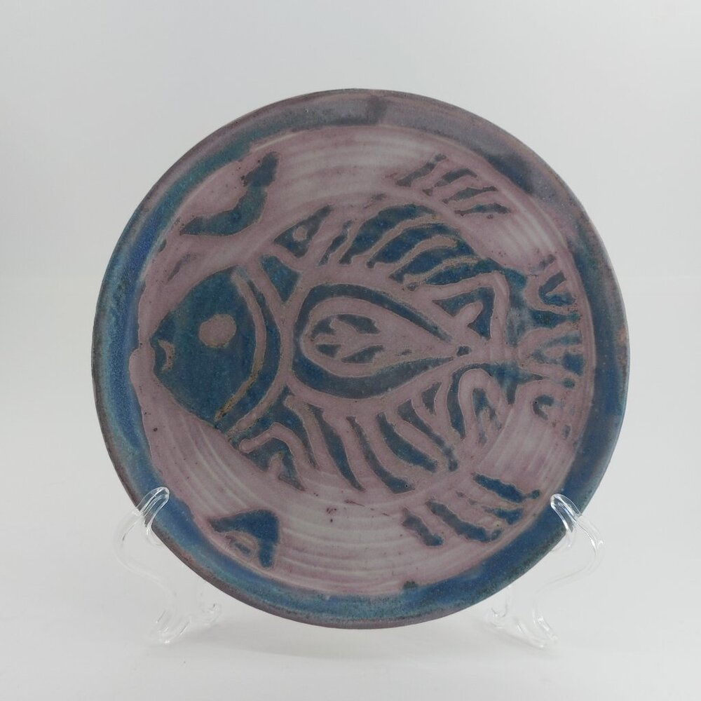 Handcrafted Stoneware Pottery Plate